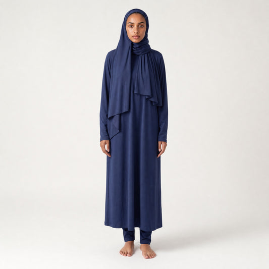 BURKINI LONG (5 pieces) - BLUE NAVY