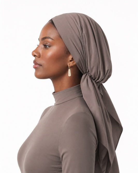 SWIMMING TURBAN - TAUPE