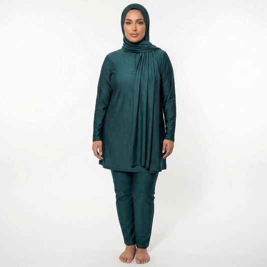 Zipped Burkini - BLUE (3 pieces) 2