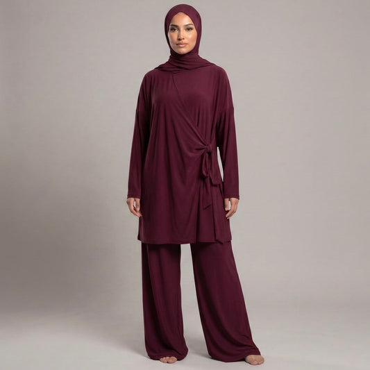 Burkini (3 pieces) - BURGUNDY