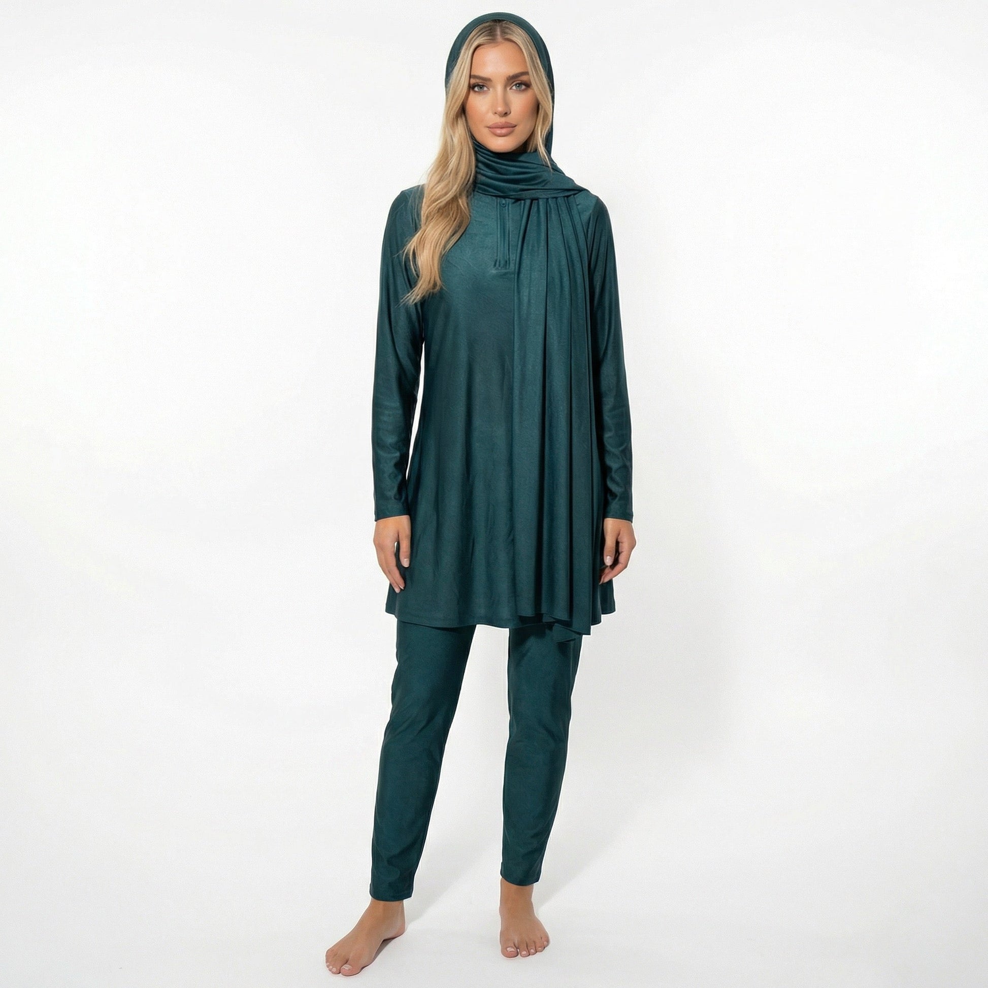 Zipped Burkini - BLUE (3 pieces) 3