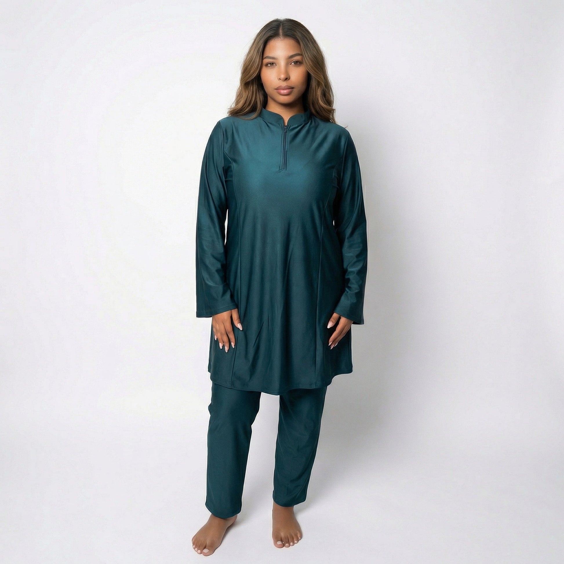 Zipped Burkini - BLUE (3 pieces) 4