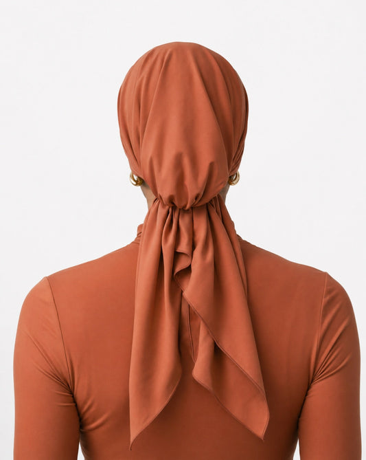SWIMMING TURBAN - RUST 2