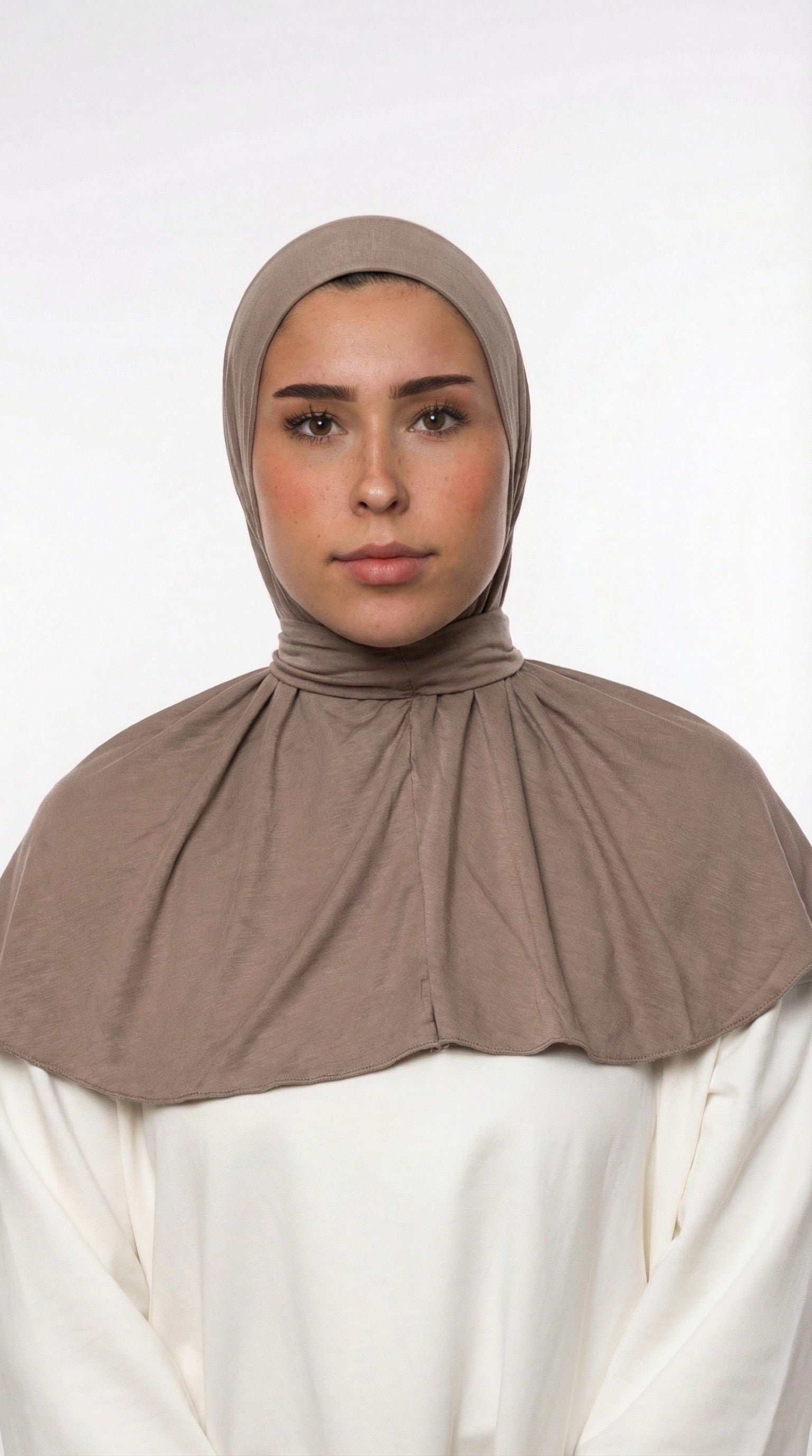INSTANT HIJAB JERSEY BAMBOO LUXE - TAUPE