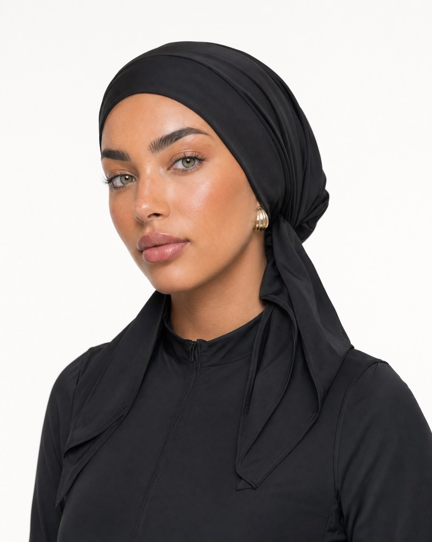 SWIMMING TURBAN - BLACK